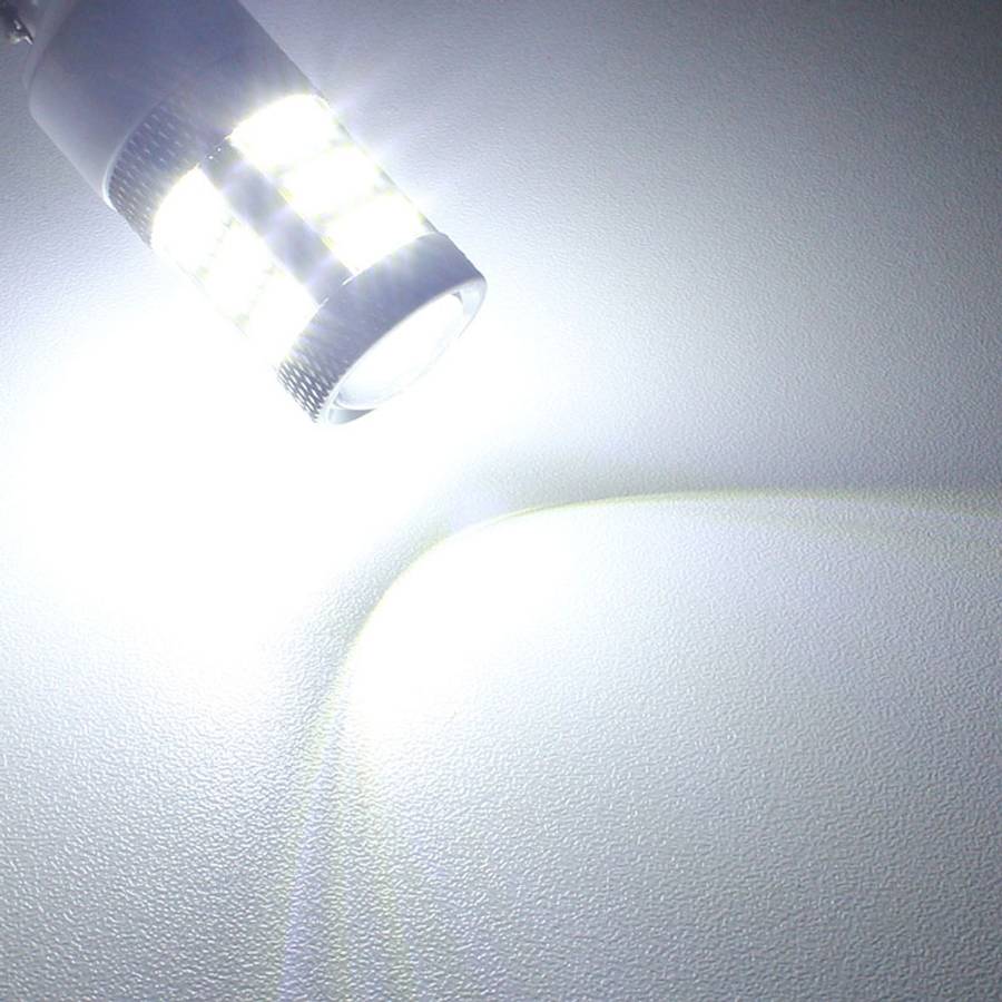 2PCS 1156 10W 540LM White Light 54 LED 4014 SMD Car Brake Light Steering Light Bulb, DC 12V