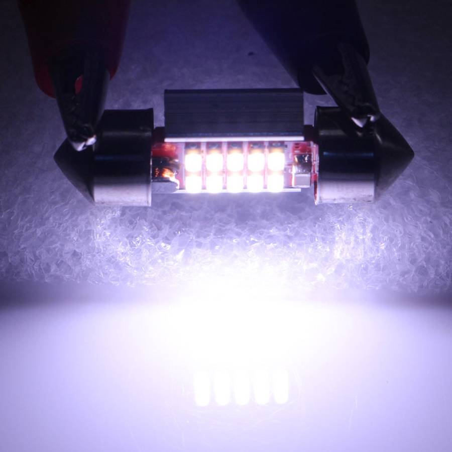 2 PCS 31mm 3W 180LM White Light 10 LED SMD 4014 CANBUS License Plate Reading Lights Car Light Bulb