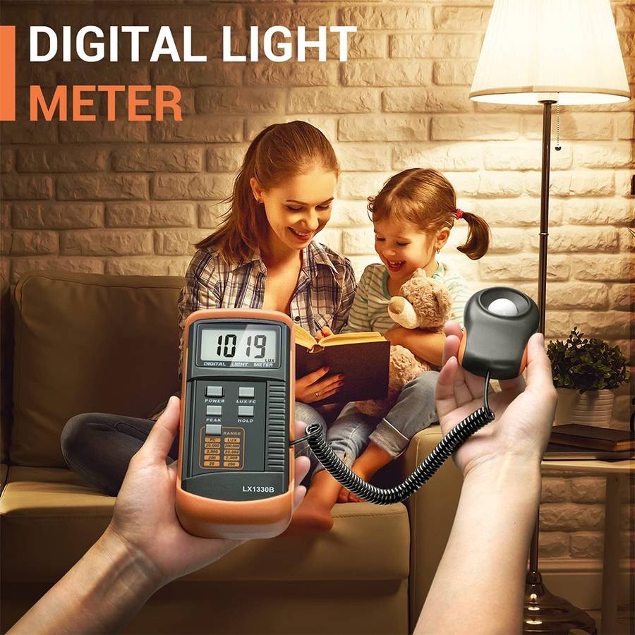 Digital Light Meter, Measuring Range: 0.1-200000 Lux