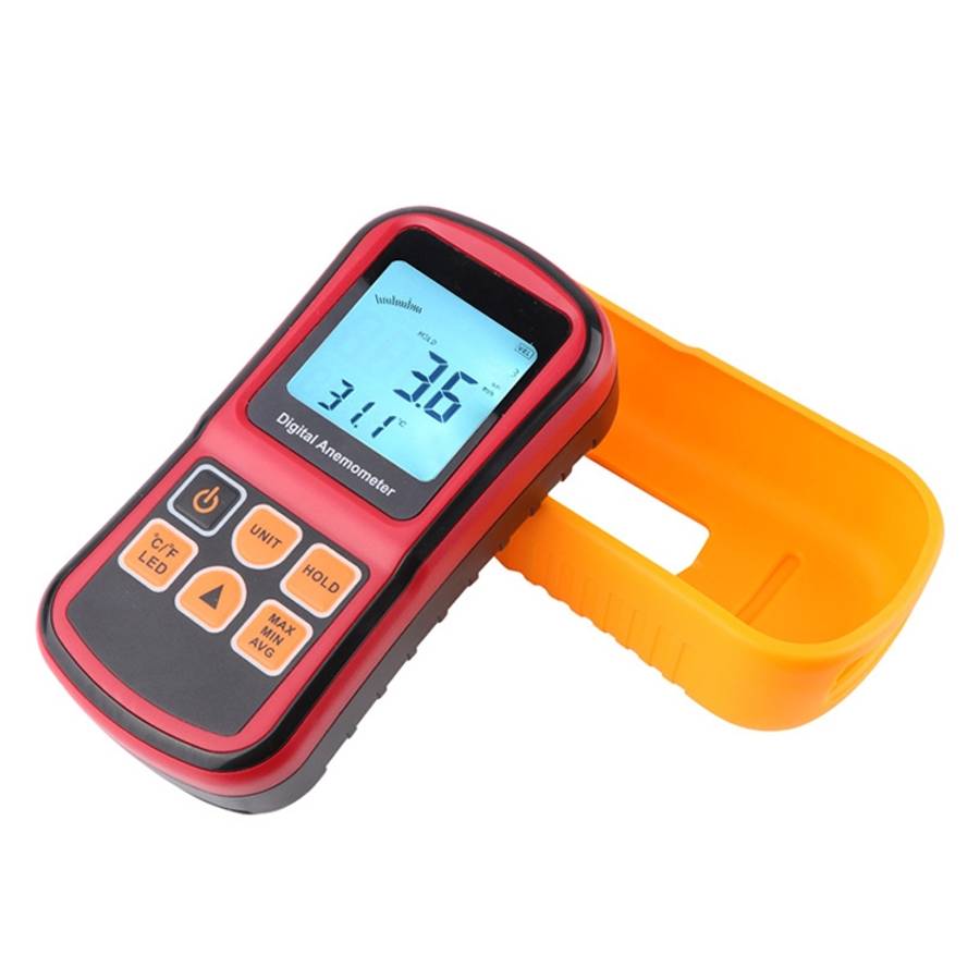Digital Anemometer (Measurement items: Air Velocity, Air Temperature)(Red)