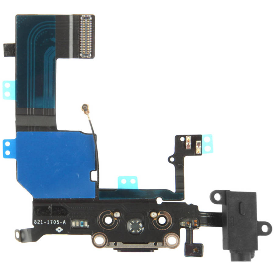 2 in 1 for iPhone 5C (Original Tail Connector Charger + Original Headphone Audio Jack Ribbon) Flex C