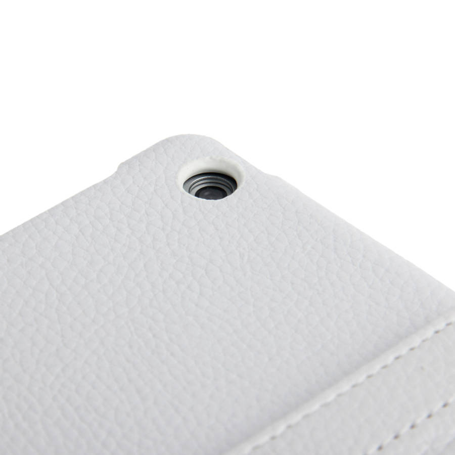 Litchi Texture 360 Degrees Rotation Leather Tablet Case with Holder for iPad Air / Air ... (White)