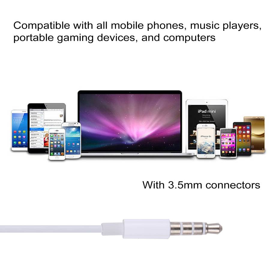 EarPods Wired Headphones Earbuds with Wired Control & Mic(Orange)