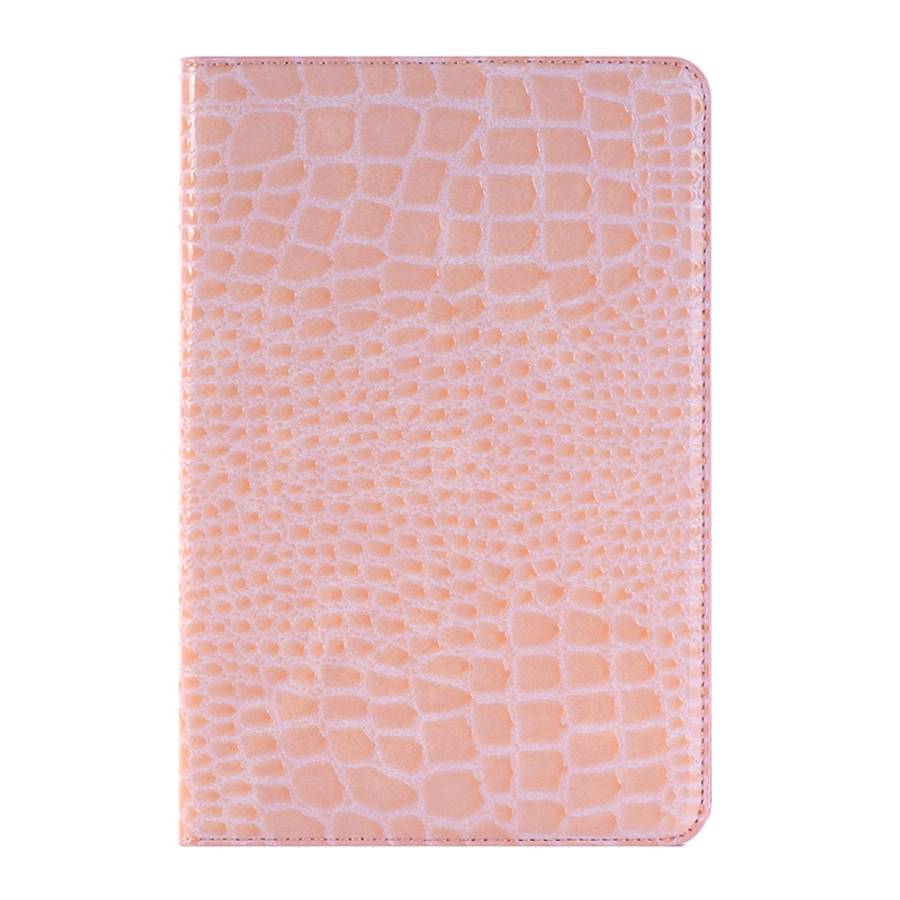 Crocodile Texture Horizontal Flip Leather Case with Holder & Card Slots & Wallet for iP ... (Pink)