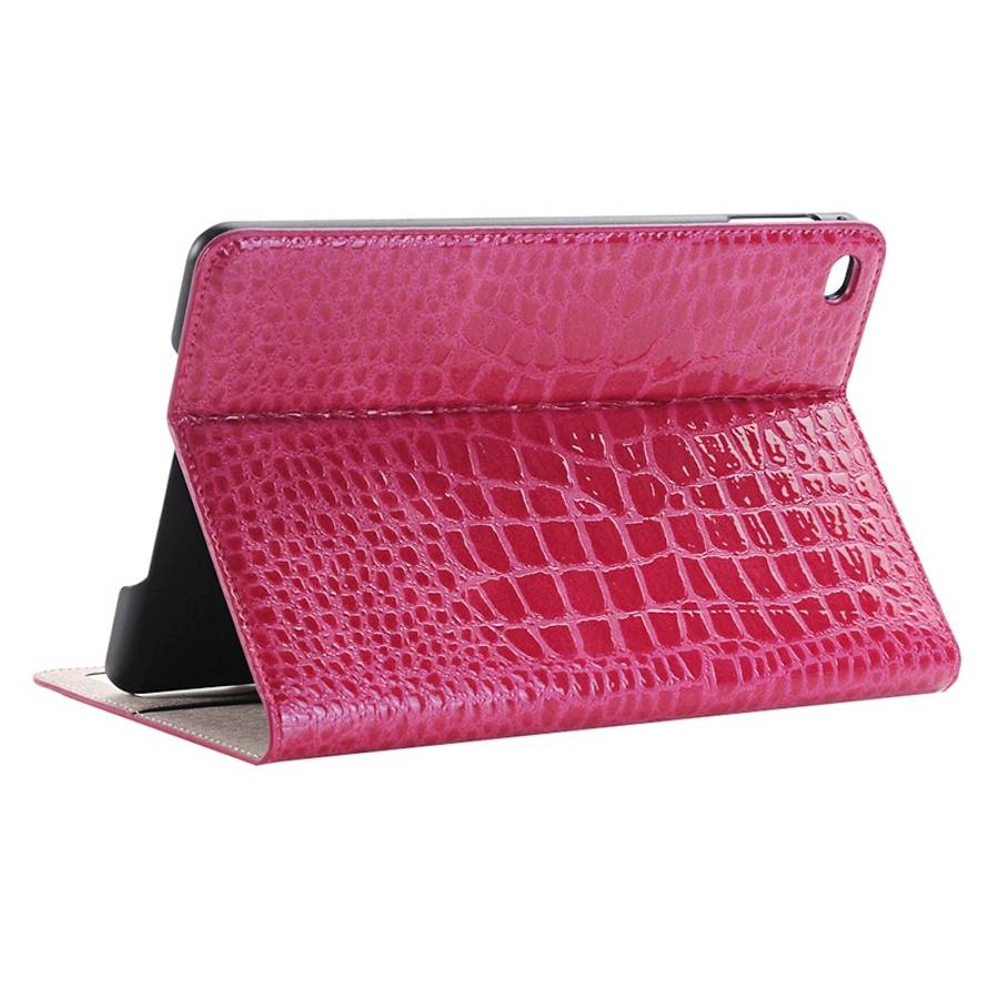 Crocodile Texture Horizontal Flip Leather Case with Holder & Card Slots & Wallet for ... (Magenta)