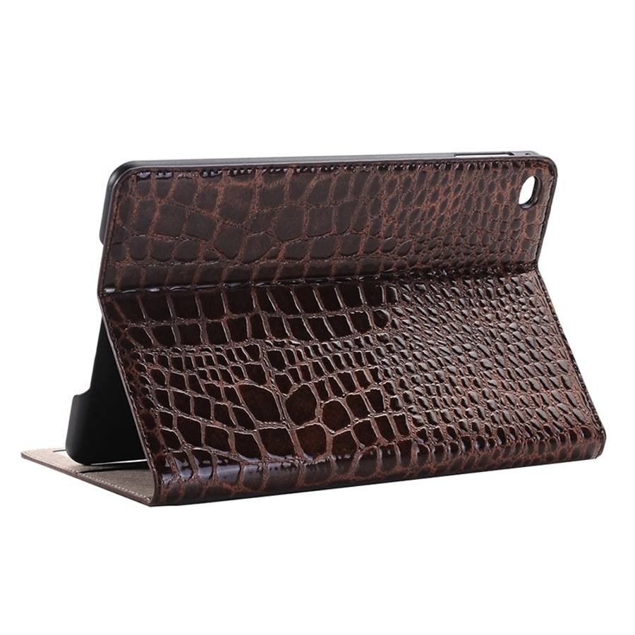 Crocodile Texture Horizontal Flip Leather Case with Holder & Card Slots & Wallet for i ... (Brown)