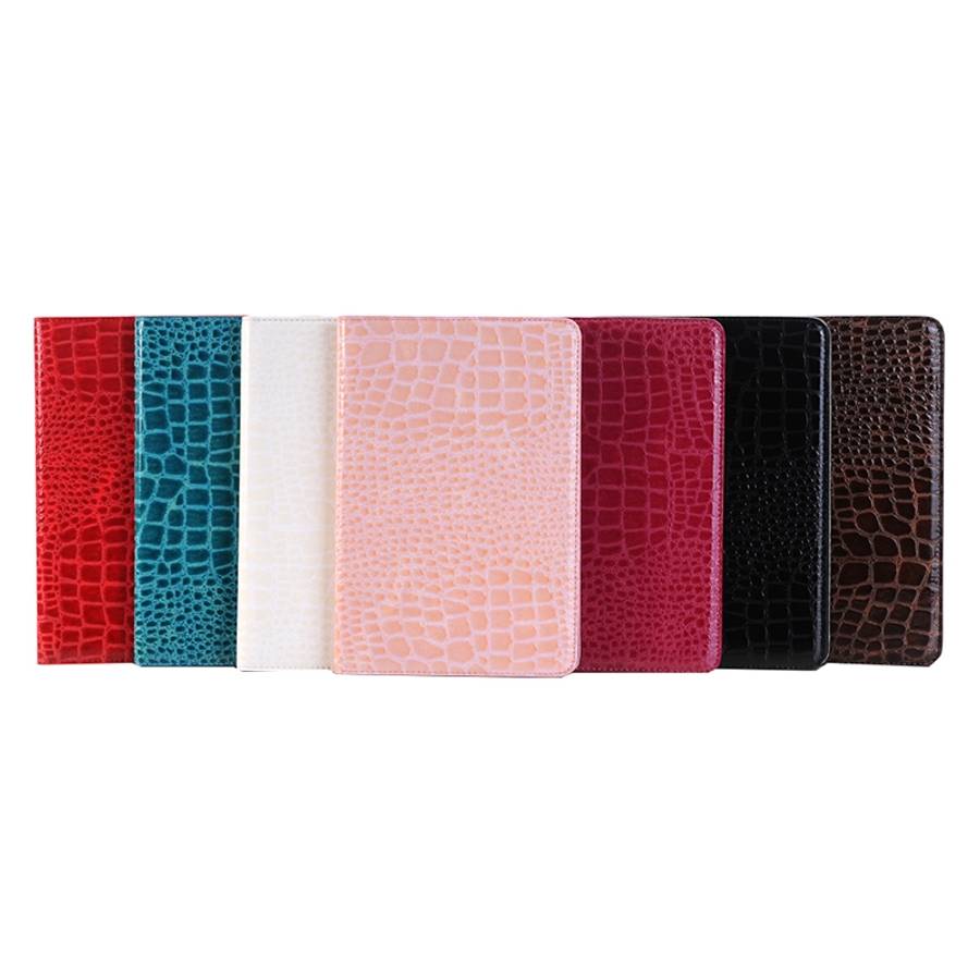 Crocodile Texture Horizontal Flip Leather Case with Holder & Card Slots & Wallet for iPa ... (Red)