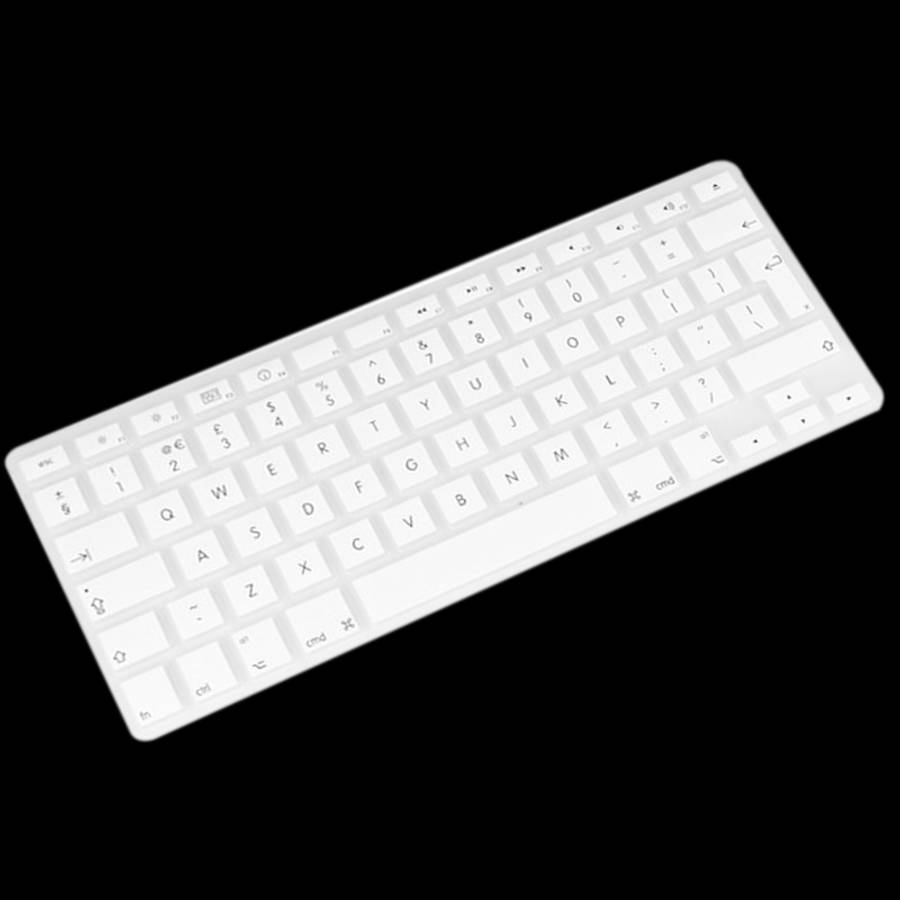 10 PCS Silicone Soft European-style English Keyboard Protector Cover Skin for MacBook ... (White)