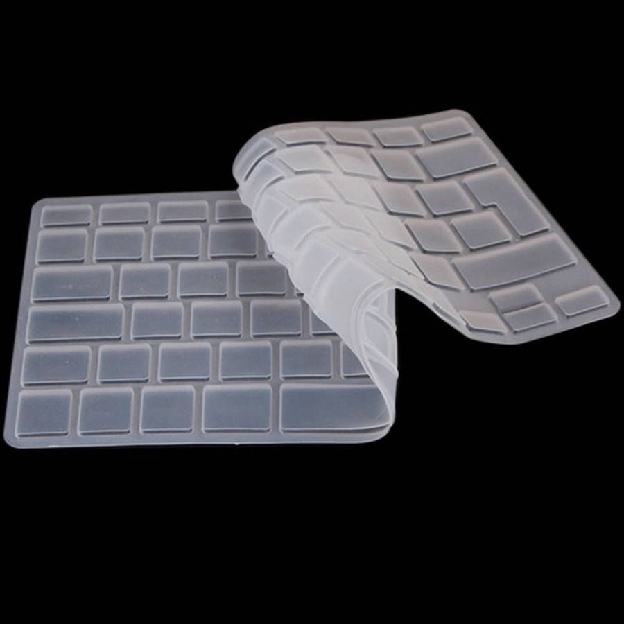 10 PCS Silicone Soft European-style English Keyboard Protector Cover Skin for MacBook ... (White)