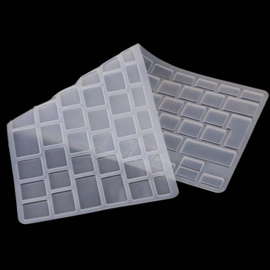 10 PCS Silicone Soft European-style English Keyboard Protector Cover Skin for MacBook ... (White)