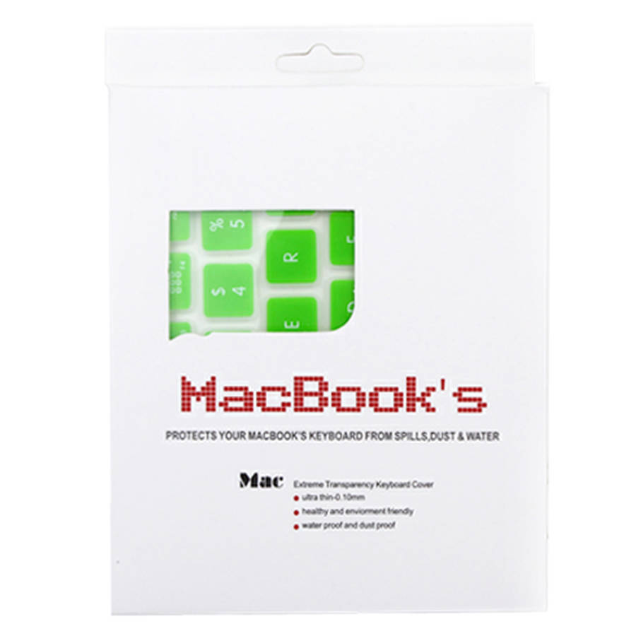 10 PCS Silicone Soft European-style English Keyboard Protector Cover Skin for MacBook ... (White)