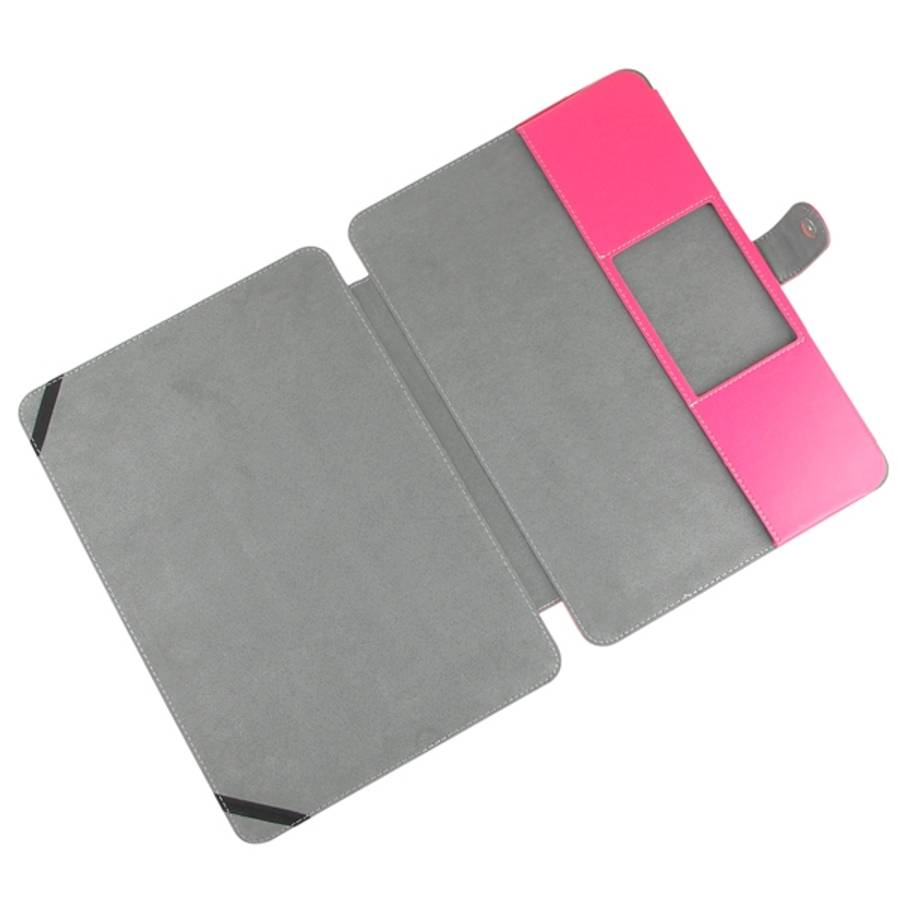 Notebook Leather Case with Snap Fastener for 15.4 inch MacBook Pro Retina(Magenta)
