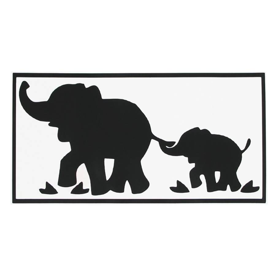 Hat-Prince Elephants Pattern Removable Decorative Skin Sticker for MacBook Air / Pro / Pro with Re
