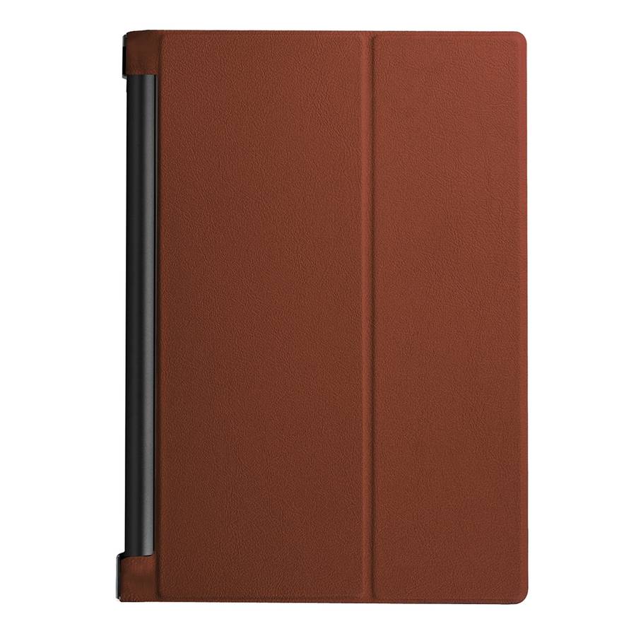 Custer Texture Horizontal Flip Solid Color Leather Case with Three-folding Holder for ... (Coffee)