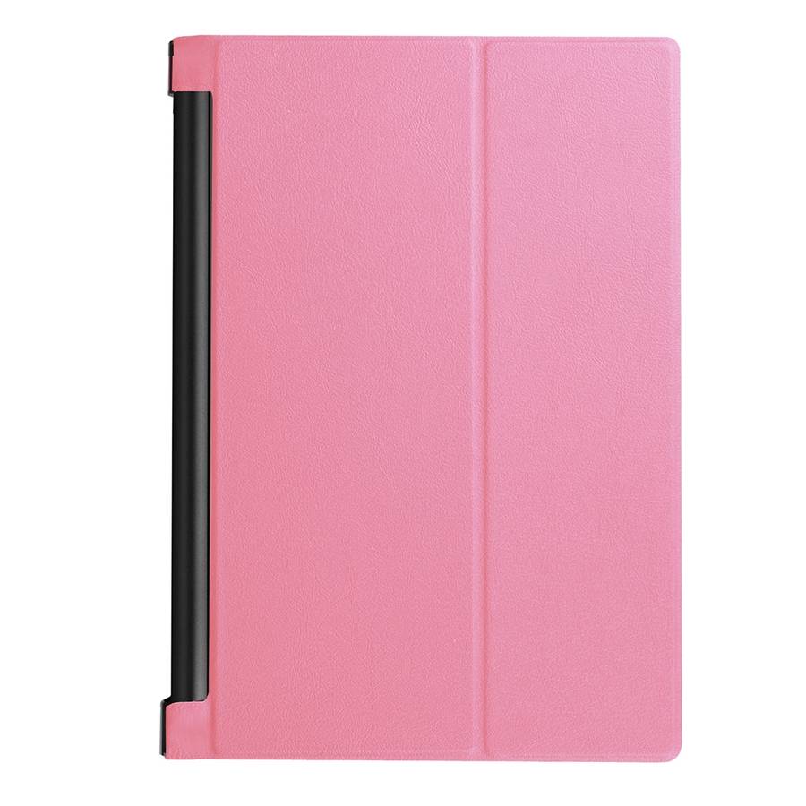 Custer Texture Horizontal Flip Solid Color Leather Case with Three-folding Holder for L ... (Pink)