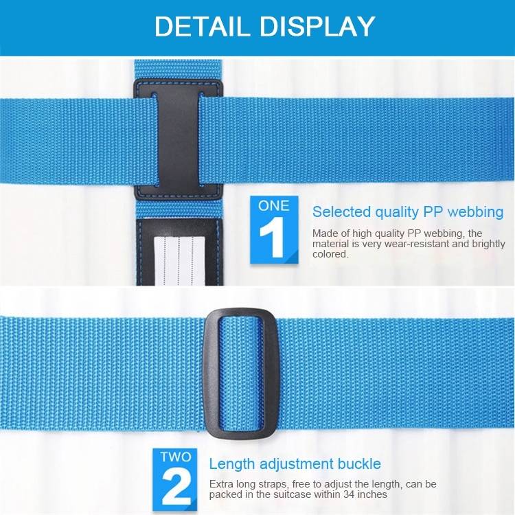 Luggage Strap Cross Belt Adjustable Packing Band Belt Strap with Password Lock for Luggage Travel S