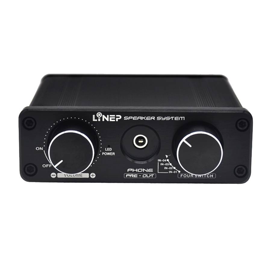 A926 Four-In Two-Out Signal Amplifying Switcher(Black)