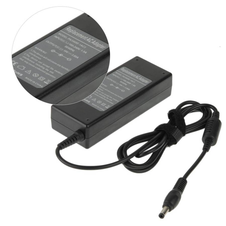 AC 19V 3.95A Power Adapter for Toshiba Laptop, Output Tips: 5.5 x 2.5mm(Black)
