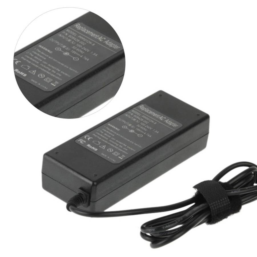 AC 19V 4.74A Power Adapter for HP Laptop, Output Tips: 7.4mm x 5.0mm(Black)