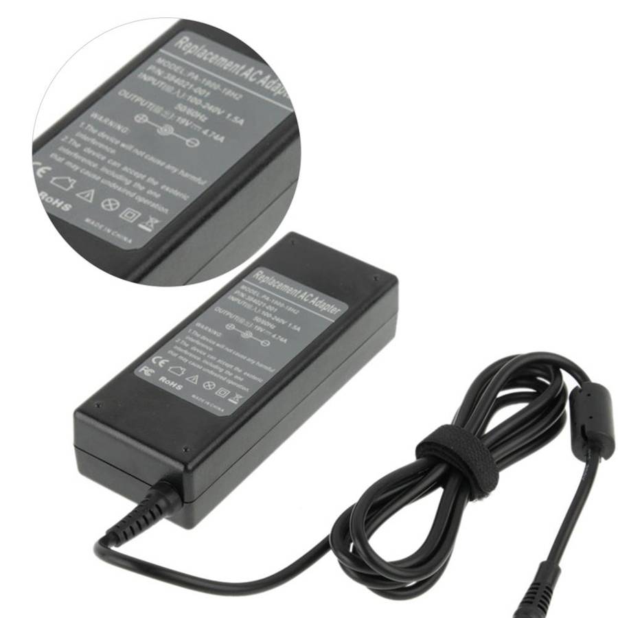 19V 4.74A AC Adapter for HP Networking, Output Tips: 7.4mm x 5.0mm(Black)