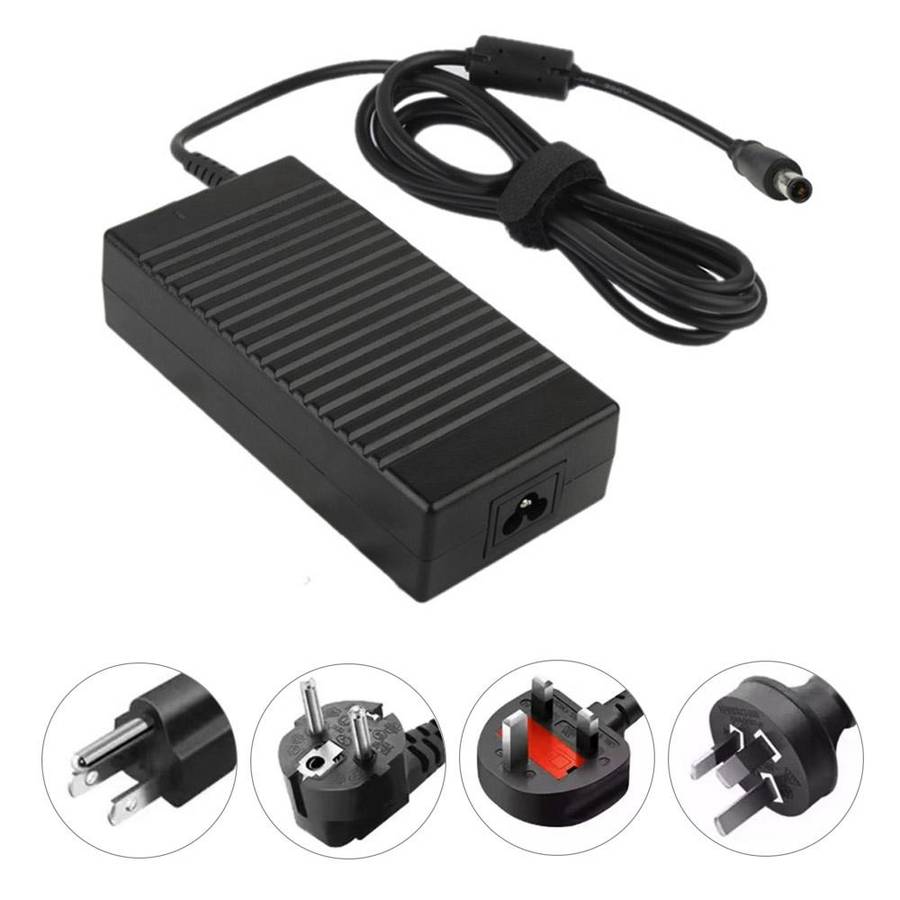 AC 19V 9.5A Power Adapter for HP Laptop, Output Tips: 7.4mm x 5.0mm(Black)