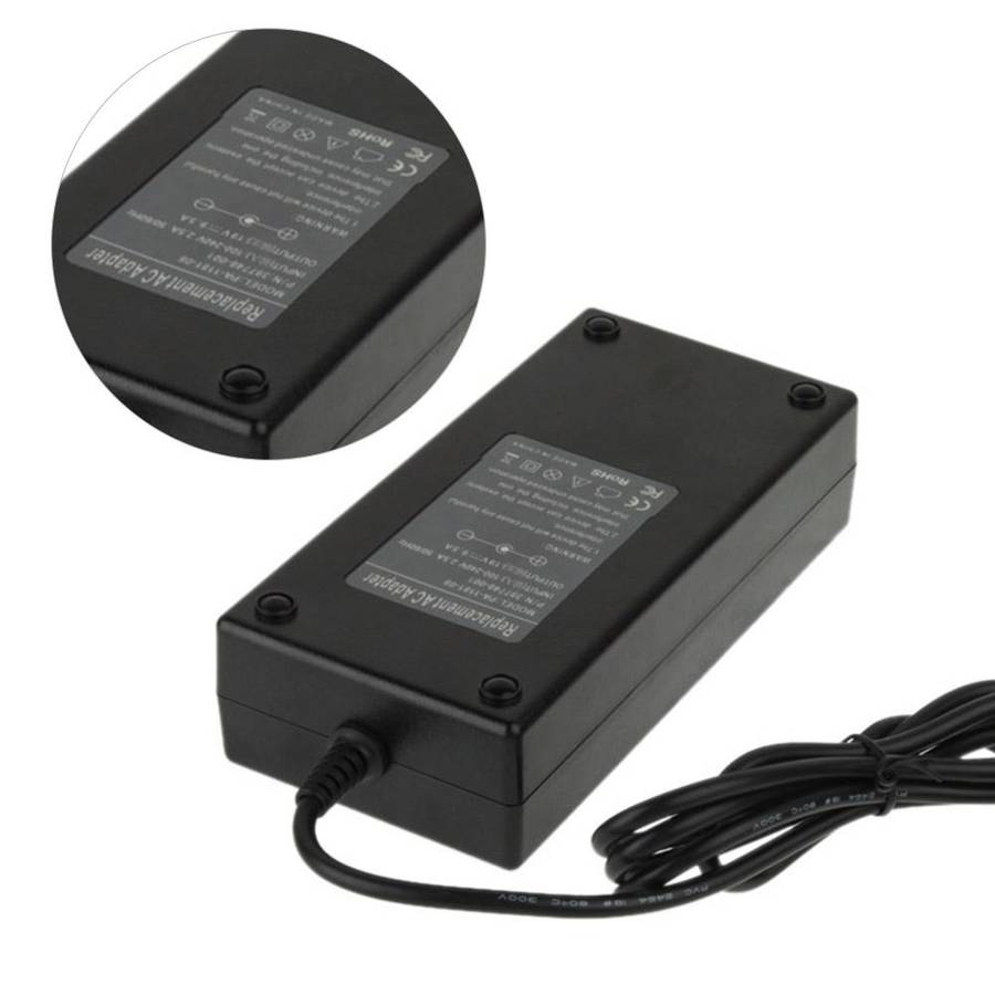 AC 19V 9.5A Power Adapter for HP Laptop, Output Tips: 7.4mm x 5.0mm(Black)