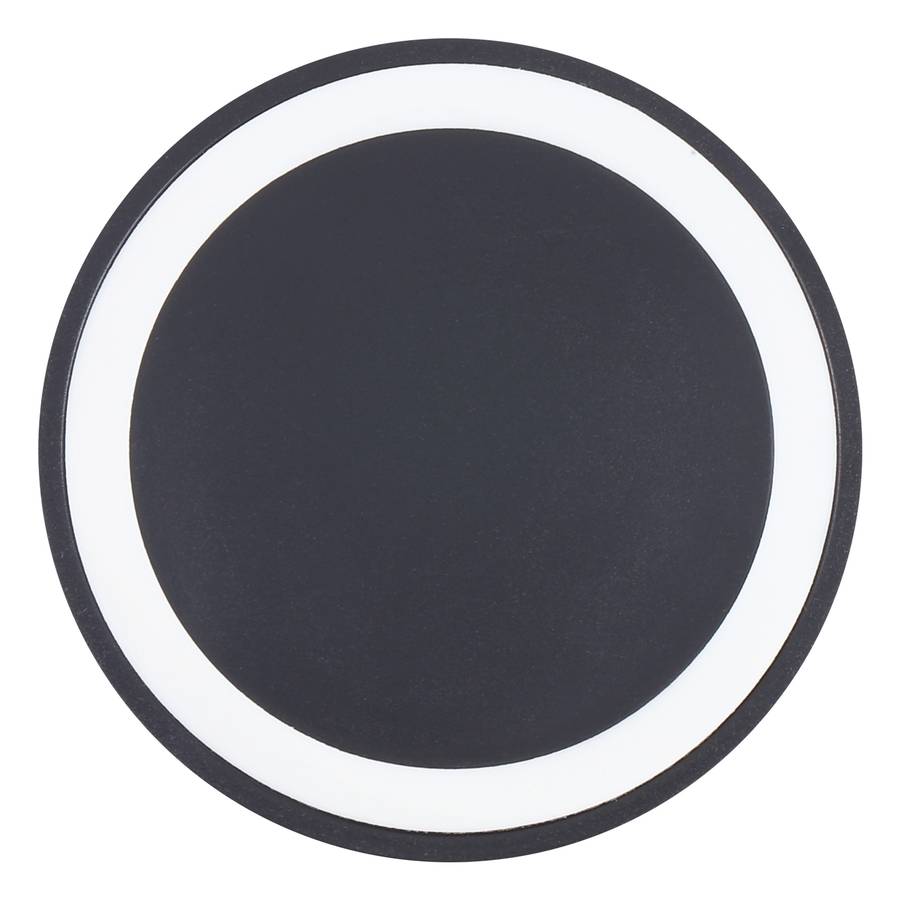 5W Universal QI Standard Round Wireless Charging Pad (Black + White)