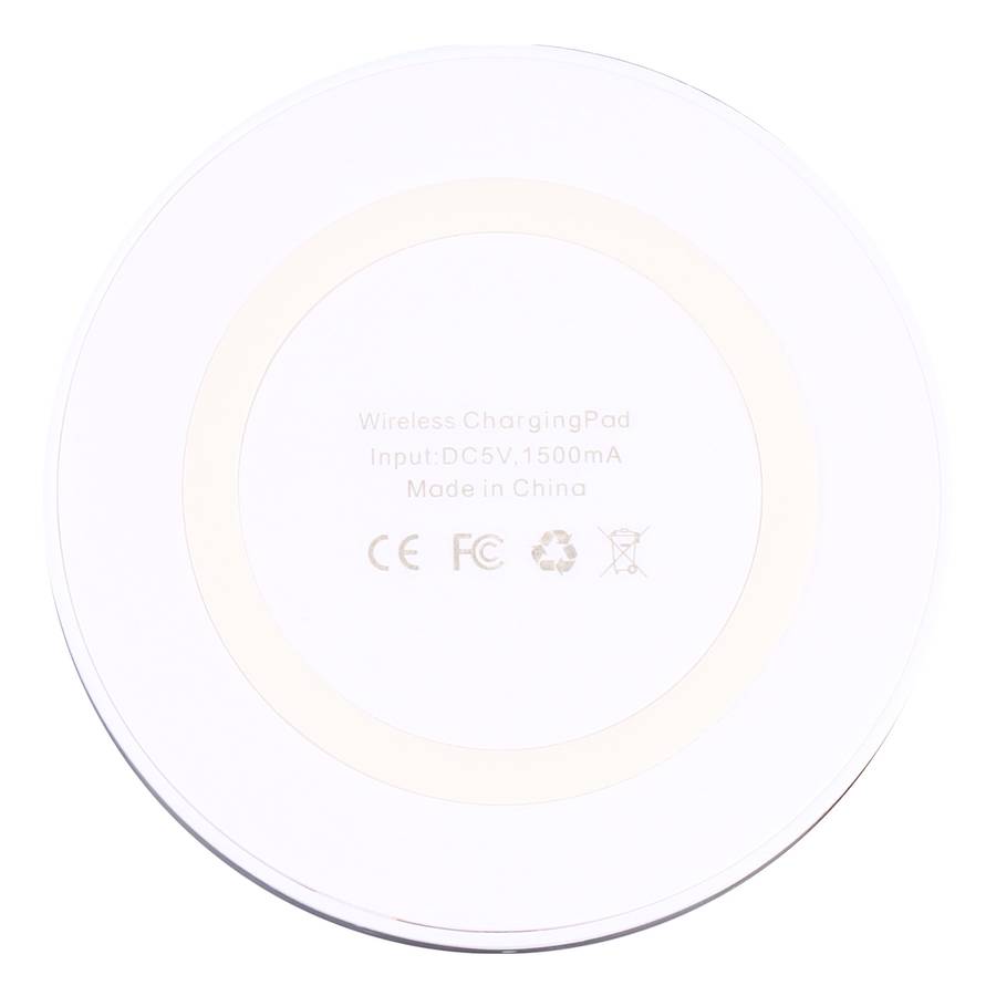 5W Universal QI Standard Round Wireless Charging Pad(White)