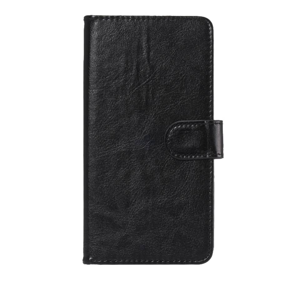 5.3-5.5 Inch Universal Crazy Horse Texture 360 Degree Rotating Carry Case with Holder ... (Black)