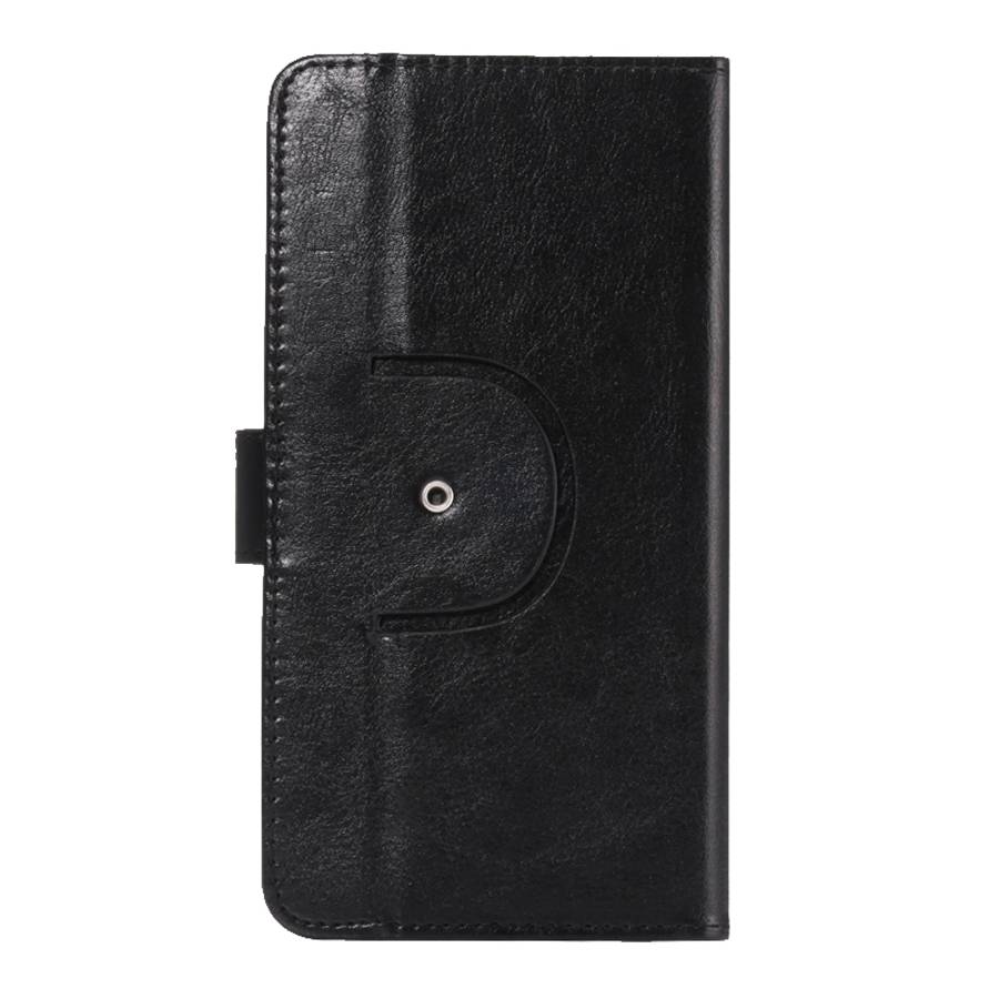 5.3-5.5 Inch Universal Crazy Horse Texture 360 Degree Rotating Carry Case with Holder ... (Black)