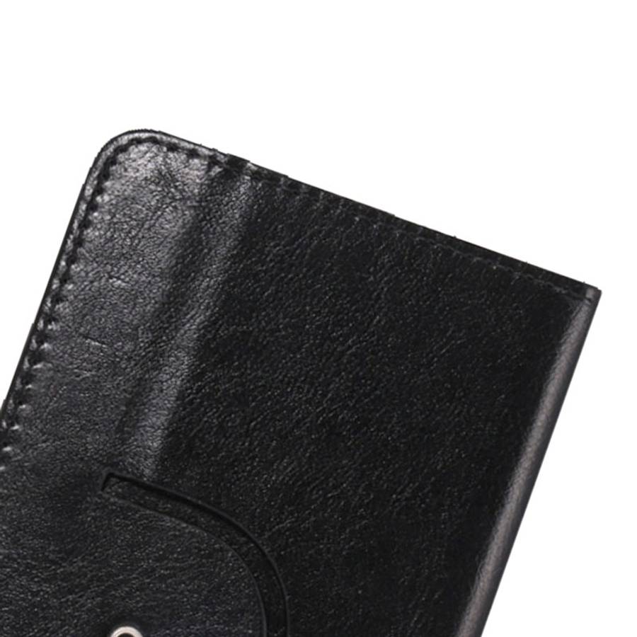 5.3-5.5 Inch Universal Crazy Horse Texture 360 Degree Rotating Carry Case with Holder ... (Black)