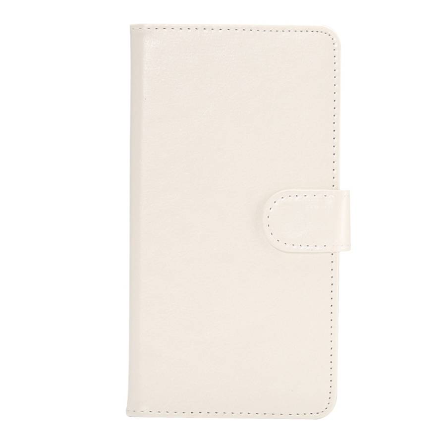 5.3-5.5 Inch Universal Crazy Horse Texture 360 Degree Rotating Carry Case with Holder ... (White)
