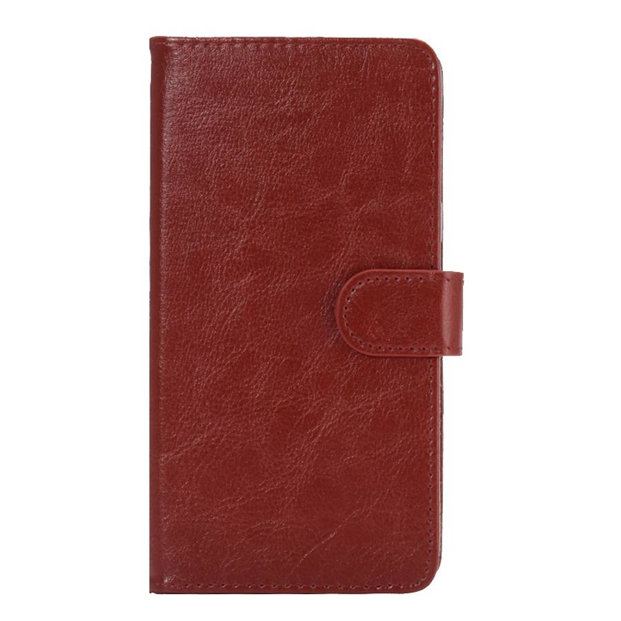 5.3-5.5 Inch Universal Crazy Horse Texture 360 Degree Rotating Carry Case with Holder ... (Brown)