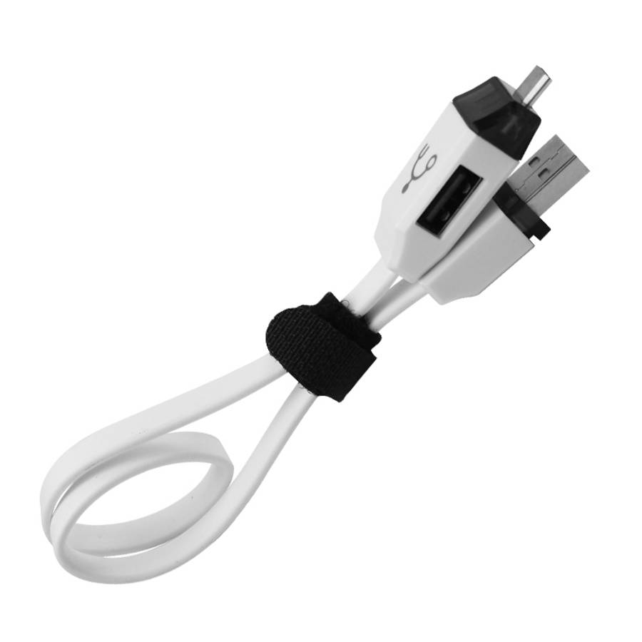 OTG-Y-01 USB 2.0 Male to Micro USB Male + USB Female OTG Charging Data Cable for Andro ... (White)