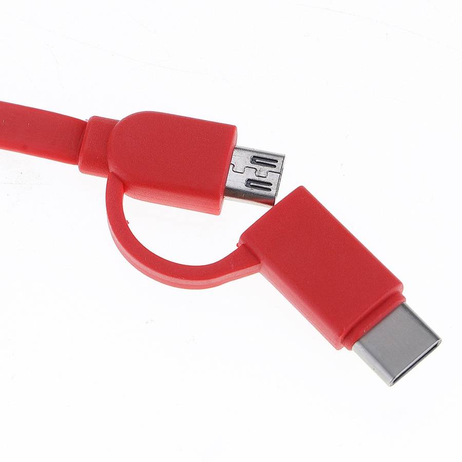 1m 2A Two in One Retractable Micro USB to Type-C Data Sync Charging Cable