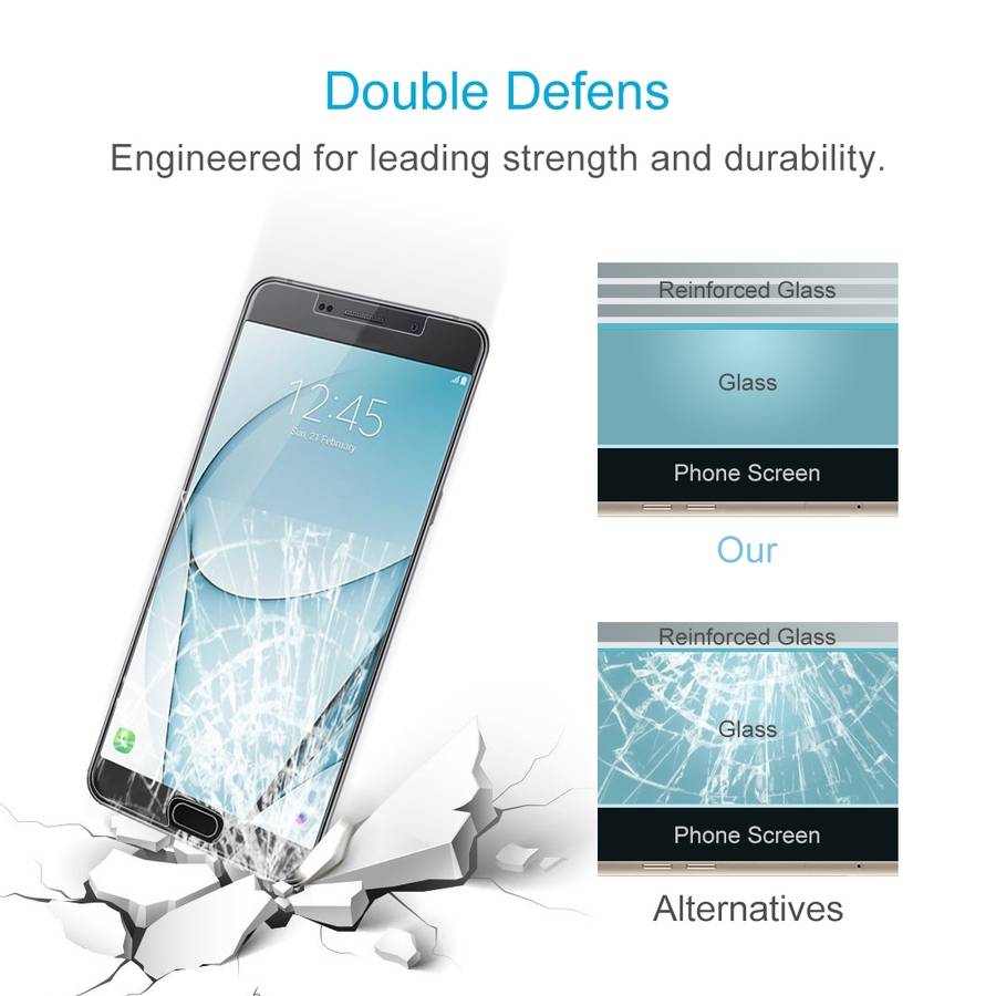 50 PCS 0.26mm 9H 2.5D Tempered Glass Film for Galaxy A9 Pro (2016)