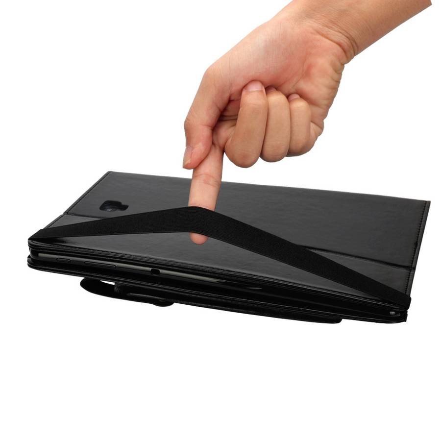 Horizontal Flip Leather Case for Galaxy Tab A T590 10.5 inch, with Double Card Slots & ... (Black)