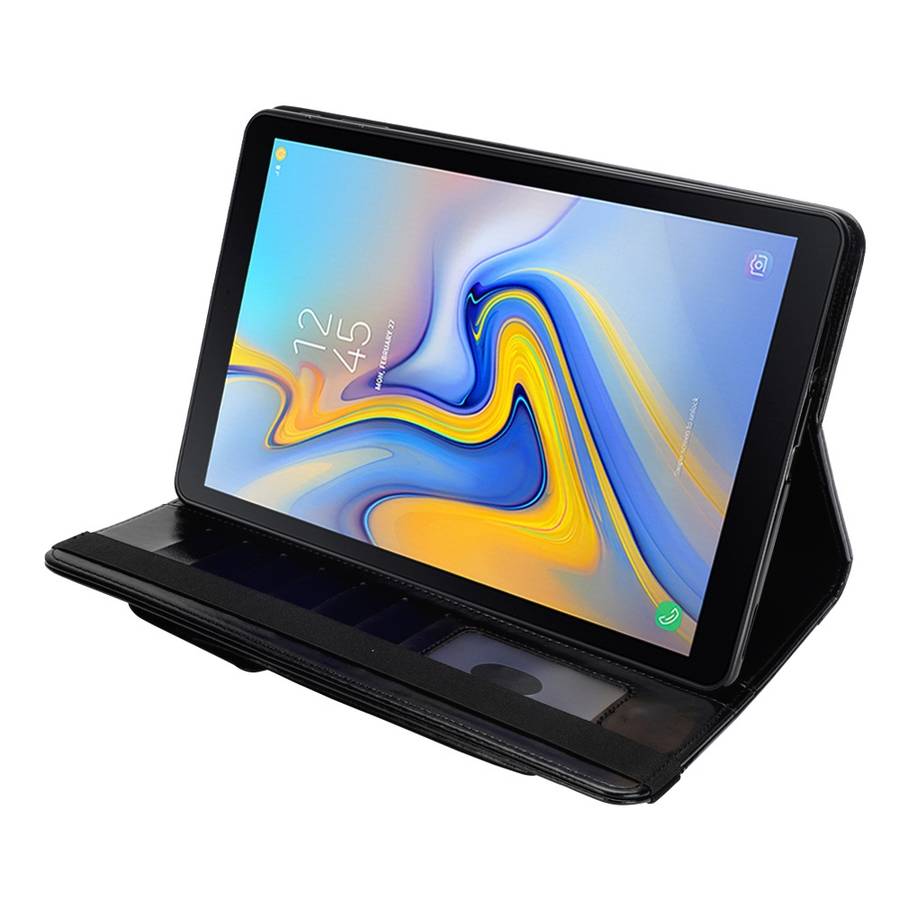 Horizontal Flip Leather Case for Galaxy Tab A T590 10.5 inch, with Double Card Slots & ... (Black)