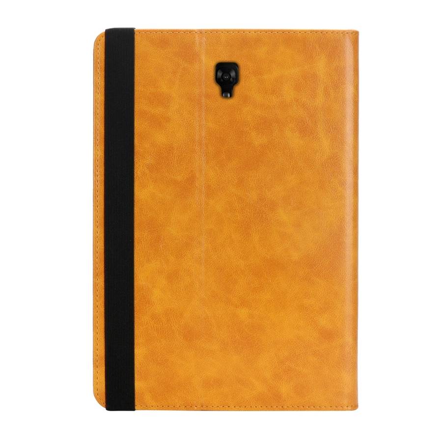 Horizontal Flip Leather Case for Galaxy Tab A T590 10.5 inch, with Double Card Slots ... (Yellow)