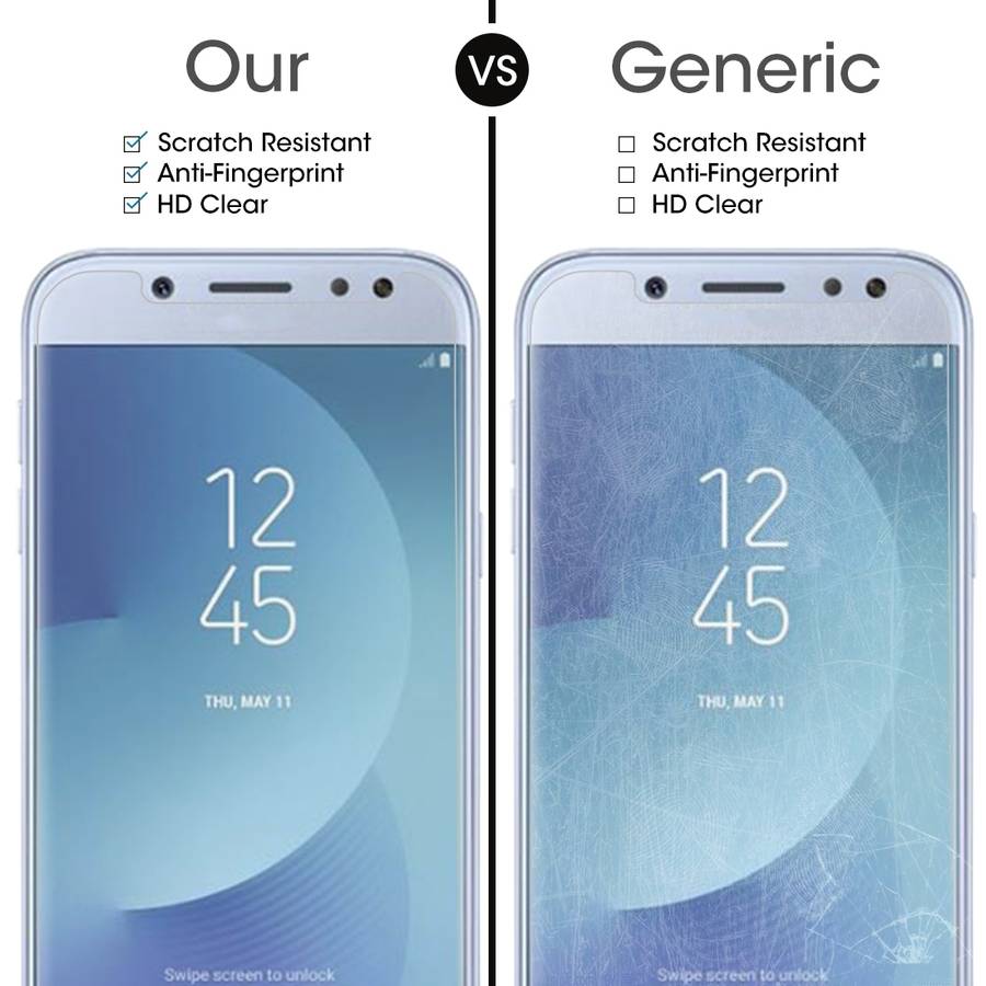 2 PCS For Galaxy J5 (2017) (EU Version) 0.26mm 9H Surface Hardness 2.5D Explosion-proof Non-full S