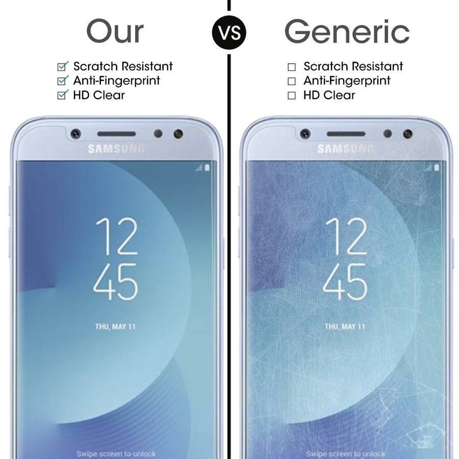 50 PCS For Galaxy J5 (2017) (EU Version) 0.26mm 9H Surface Hardness 2.5D Explosion-proof Non-full