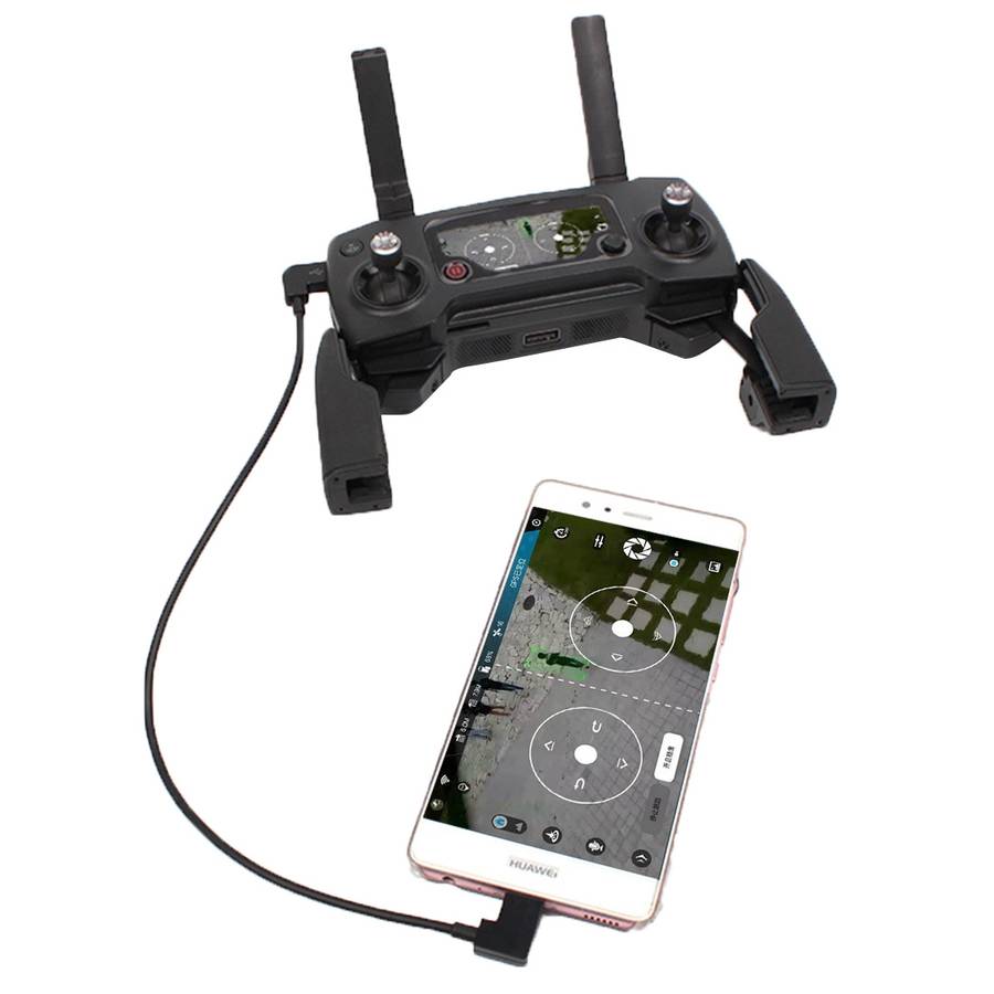 30cm Micro USB to USB-C / Type-C Converting Data Cable Connector for DJI MAVIC PRO & SPARK Remote