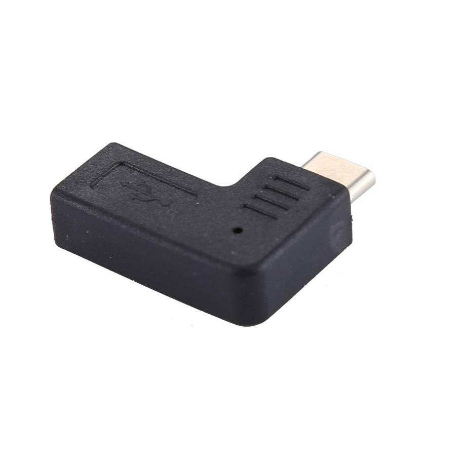 Micro USB Female to USB-C / Type-C Male Elbow Adapter Converter
