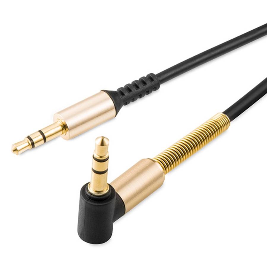 hoco UPA02 AUX Spring Audio Cable without Microphone, Cable Length: 1m(Red)