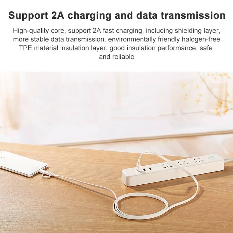 Original Honor AP55S 2 in 1 2A USB to USB-C / Type-C + Micro USB Interface Charging an ... (White)