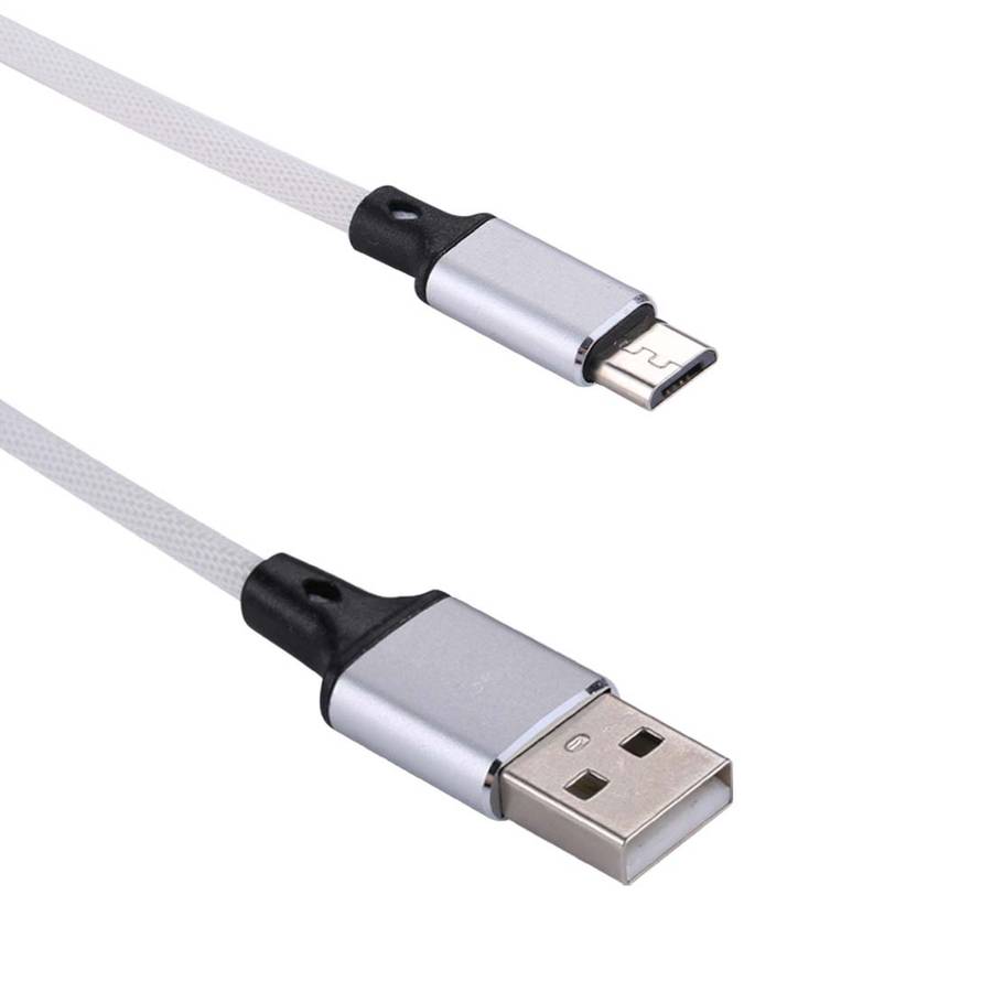 1m 2A Output USB to Micro USB Nylon Weave Style Data Sync Charging Cable