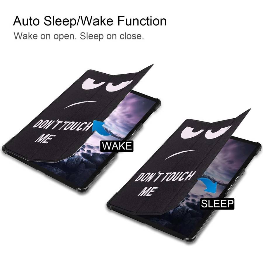 Eyes Pattern Horizontal Flip PU Leather Case for Galaxy Tab A 10.5 / T595 & T590, with Three-foldi