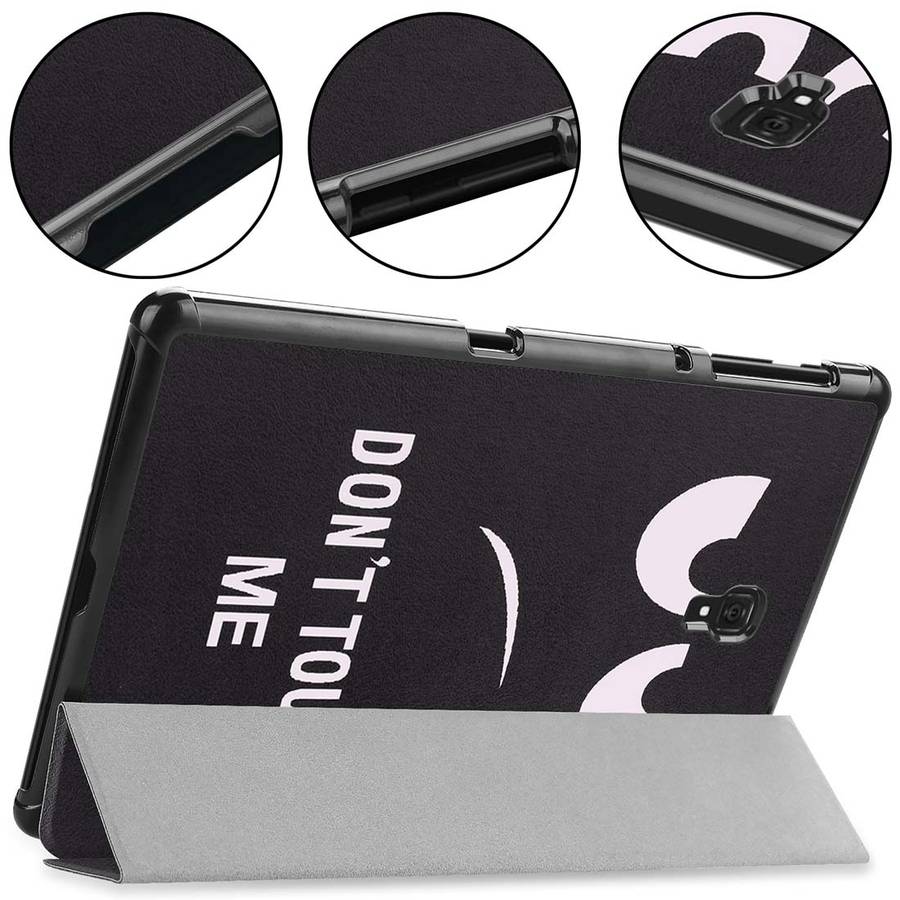 Eyes Pattern Horizontal Flip PU Leather Case for Galaxy Tab A 10.5 / T595 & T590, with Three-foldi