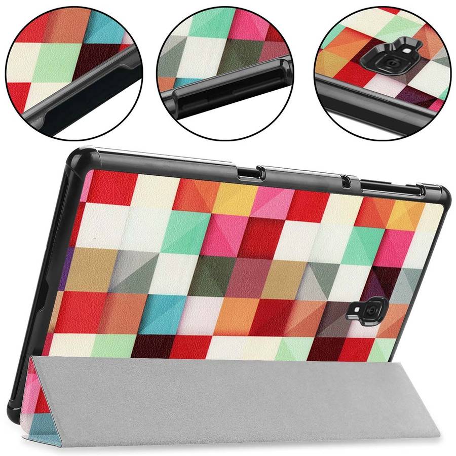Colorful Magic Cube Pattern Horizontal Flip PU Leather Case for Galaxy Tab A 10.5 / T595 & T590, w