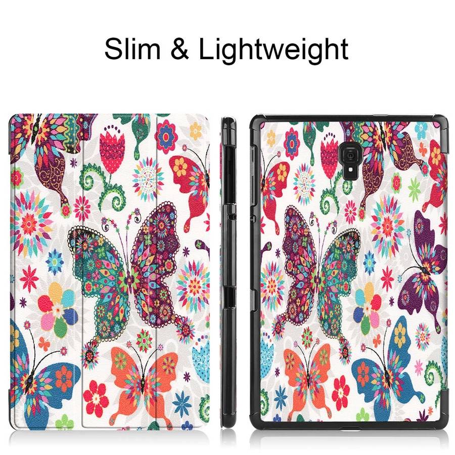 Colorful Butterflies Pattern Horizontal Flip PU Leather Case for Galaxy Tab A 10.5 / T595 & T590,